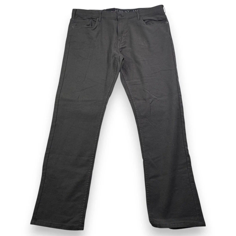 Jachs New York Mens Gray Straight Fit Flex Waistband 5-Pocket Pants 40x32 NEW